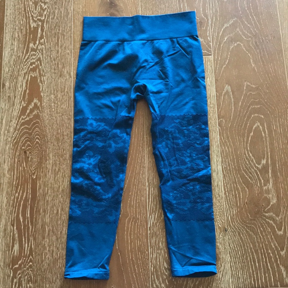 Cropped, blue-green, fabletics leggings